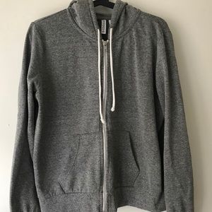 Grey zip up H&M hoodie